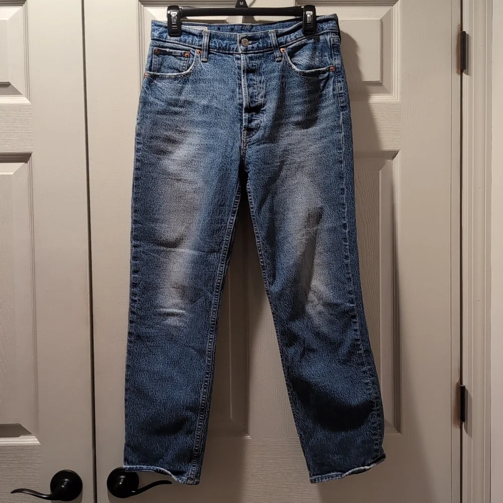 GAP Blue Denim High-Rise Jeans - Picture 2 of 3